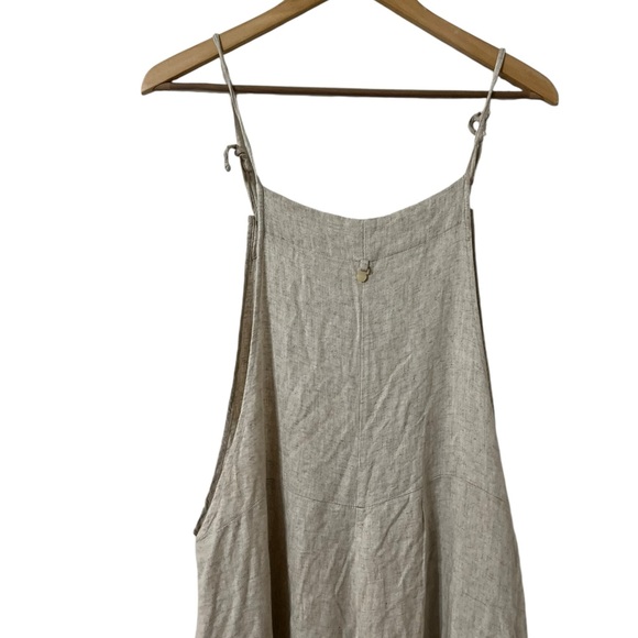 MALAI Linen Beige Jumpsuit - Picture 2 of 8